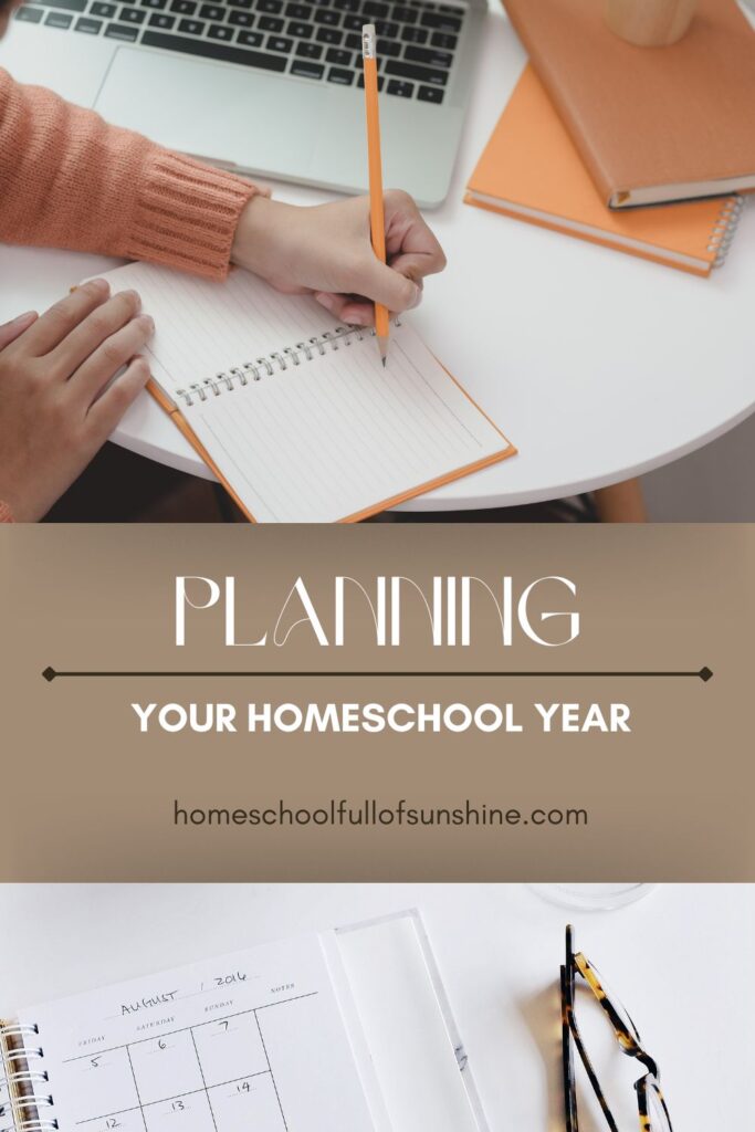 Planning your homeschool year