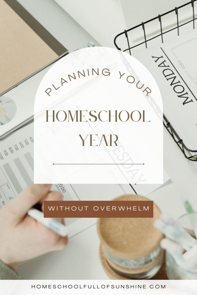 Planning your homeschool year